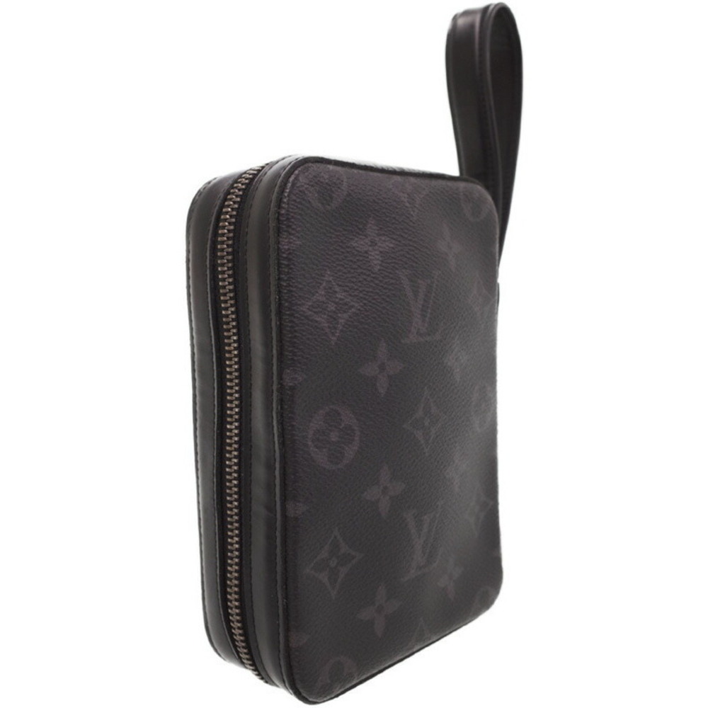 Louis Vuitton Shoulder Black Clutch Monogram Eclipse Bag